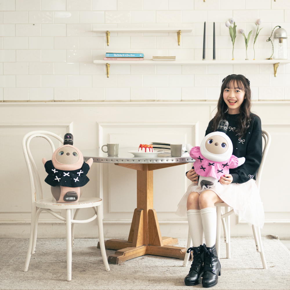 mezzo piano junior×LOVOT リボンいっぱいTシャツ(ブラック) | LOVOT