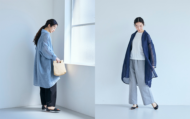 四季折々の麻】8月：風が通り抜けて涼しく着られる「麻のかや織