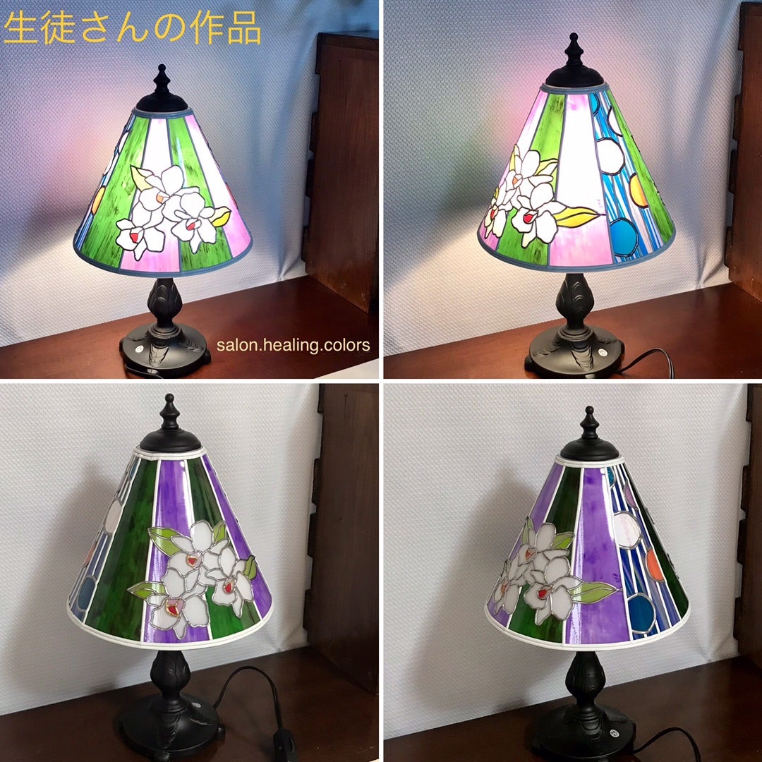 まりこのグラスアート ～ランプシェイド～ まりこのグラスアート