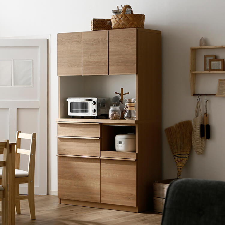 ぽてと様待ち】KAGU LABO 木製ナチュラルウッド 北欧 食器棚 ぽてと様