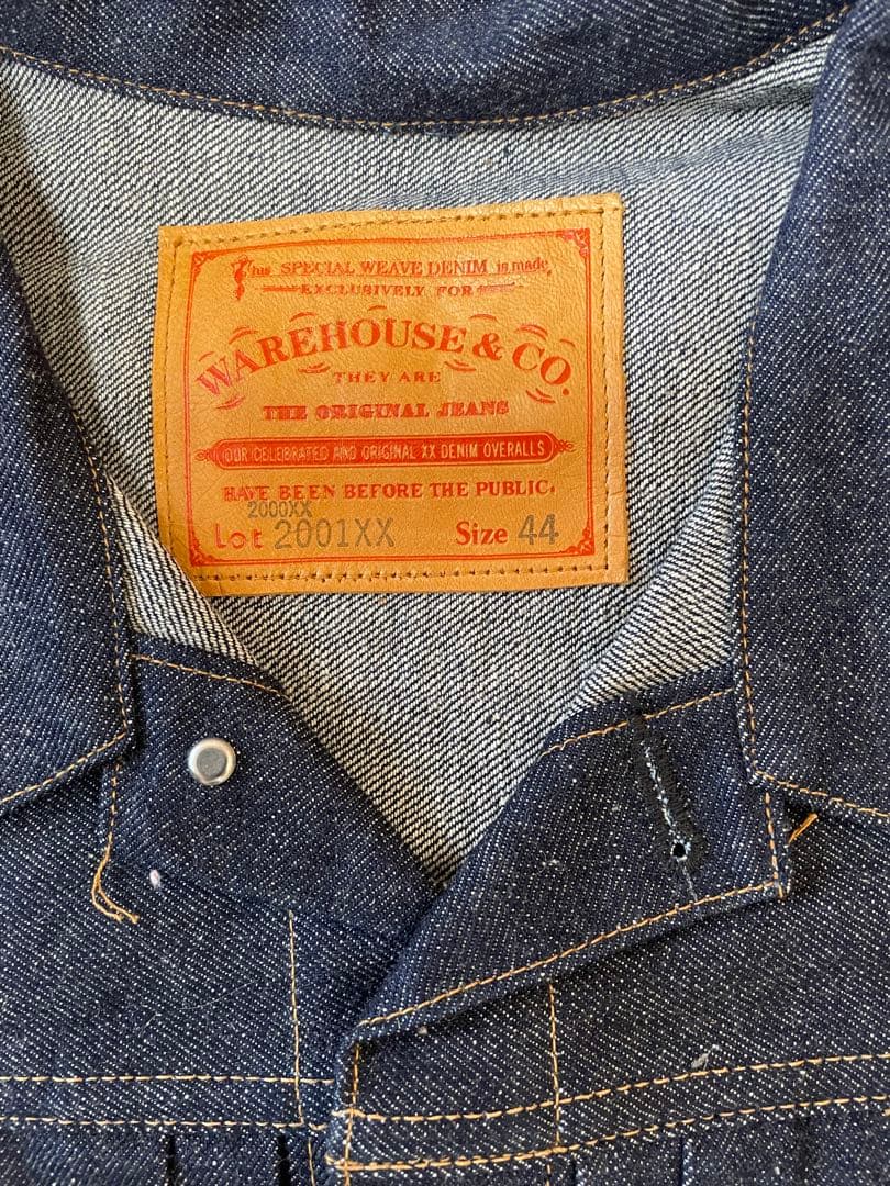 ウェアハウスDSB2001XXサイズ44 1936年モデル 未洗い Tバック
