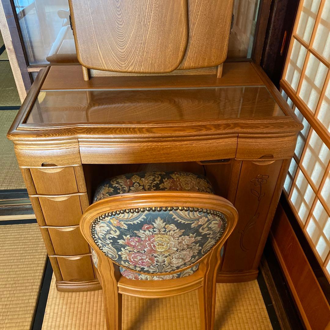 人気SALE，2025 飛騨家具 ドレッサー 三面鏡 飛騨の匠 デザイン賞受賞