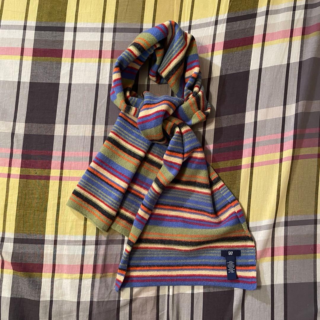 90s OLD GAP マルチボーダー　マフラー　シティーボーイ　y2k 90s OLD GAP マルチボーダー マフラー シティーボーイ y2k