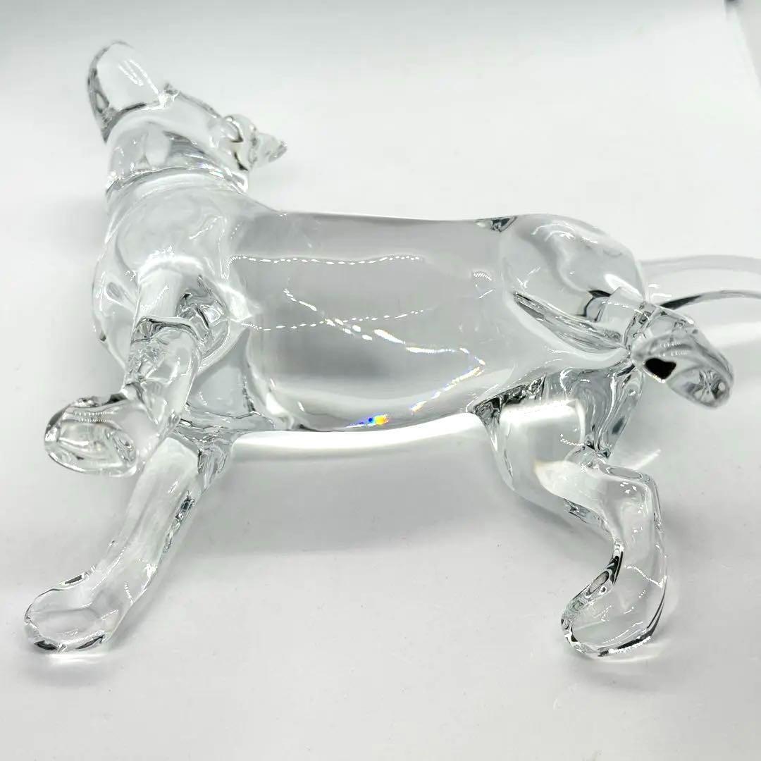 未使用級】バカラ クリスタル ラブラドール フィギュアリン 犬 ドッグ