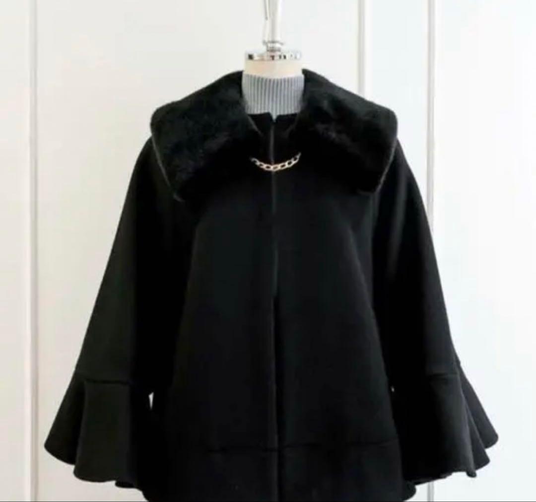 Convertible Faux Fur Tippet Coat☆Sサイズ