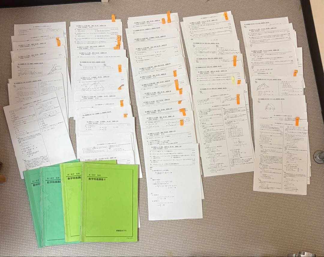 鉄緑会　2017年度　高1数学特進講座・問題集・授業プリント　前期・後期 鉄緑会 高1数学後期 テキスト.問題集.配布プリント - メルカリ