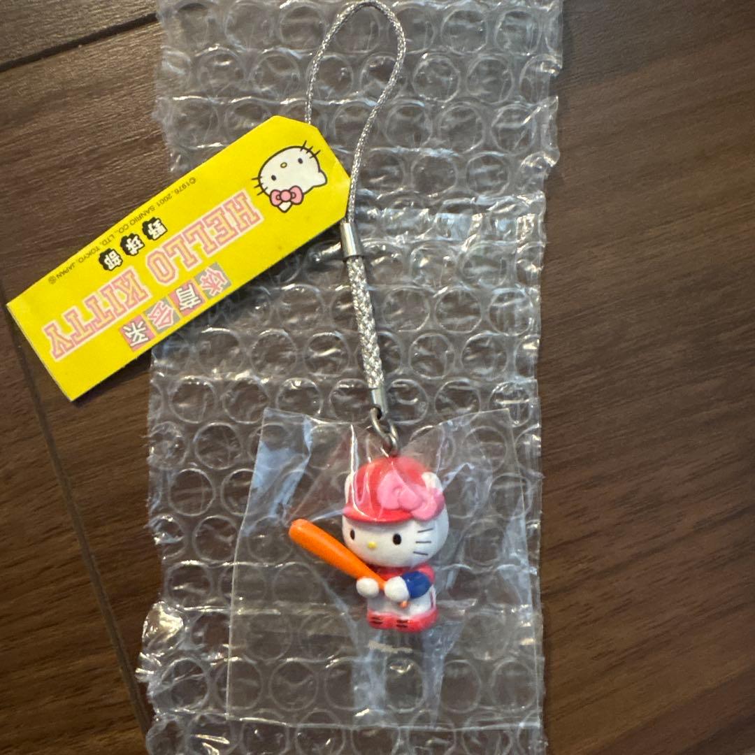 激レア⚫️体育会系 野球部 ストラップ 根付☆ご当地キティ ハロー