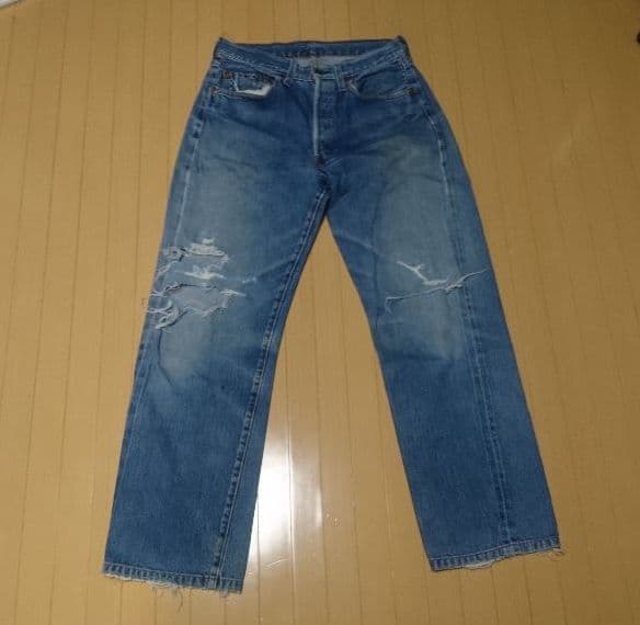 珍品 青耳 90S vintage Levi'sリーバイス 501 ジーンズ - メルカリ
