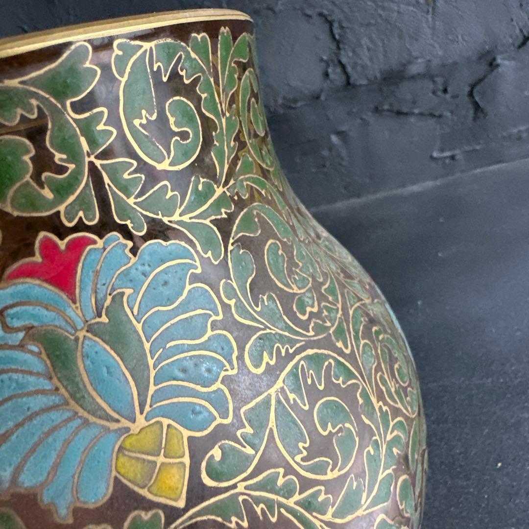 ヴィンテージ素敵すぎる！ずっしり 金彩 花瓶