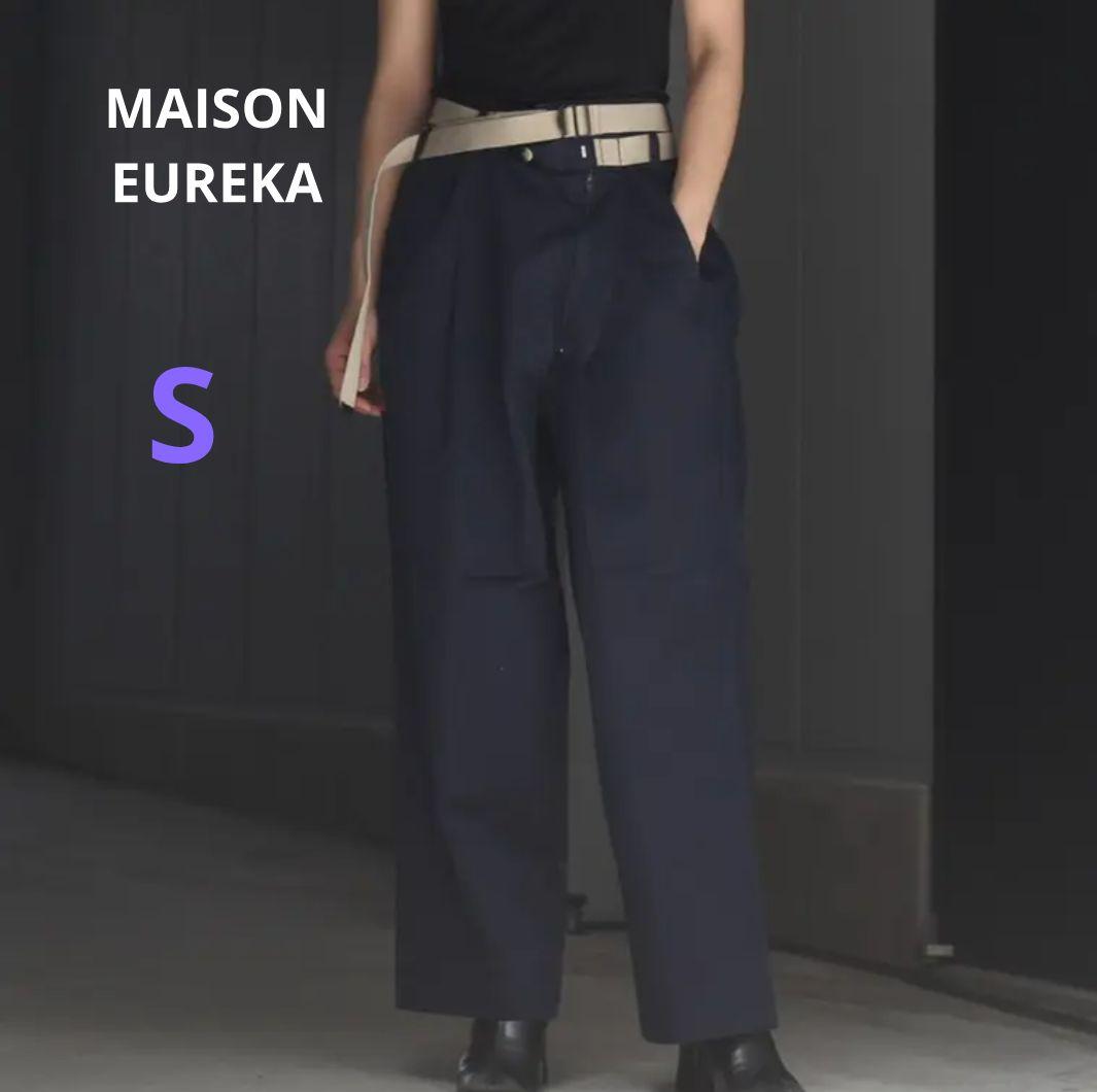 メゾンエウレカ ビンテージ リワーク チノパン ネイビー S - メルカリ
