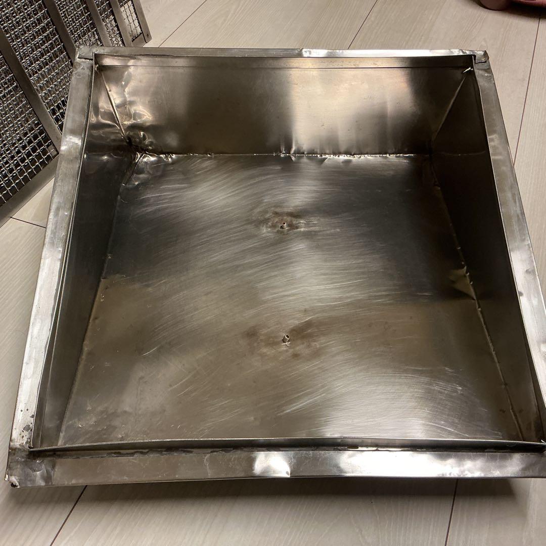 業務用ステンレス製せいろ蒸し器角網と蓋のセット(39cm)