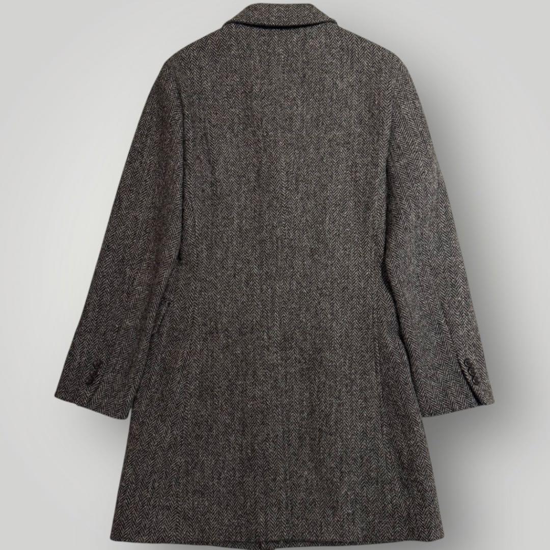 美品 BEAMS LIGHTS ハリスツイード ヘリンボーン チェスターコート