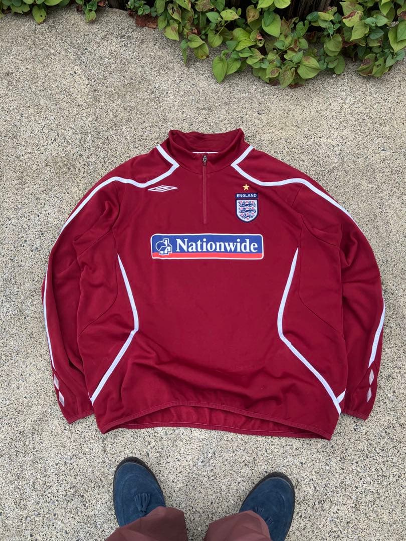 【希少カラー】UMBRO×イングランド代表/ピステドリルトップ スウェット3XL 希少カラー】UMBRO×イングランド代表/ピステドリルトップ スウェット