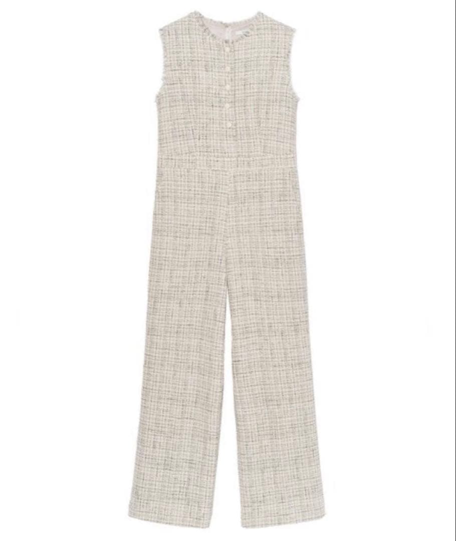 ANAYI オールインワントライスピンツィードオールインワン 38