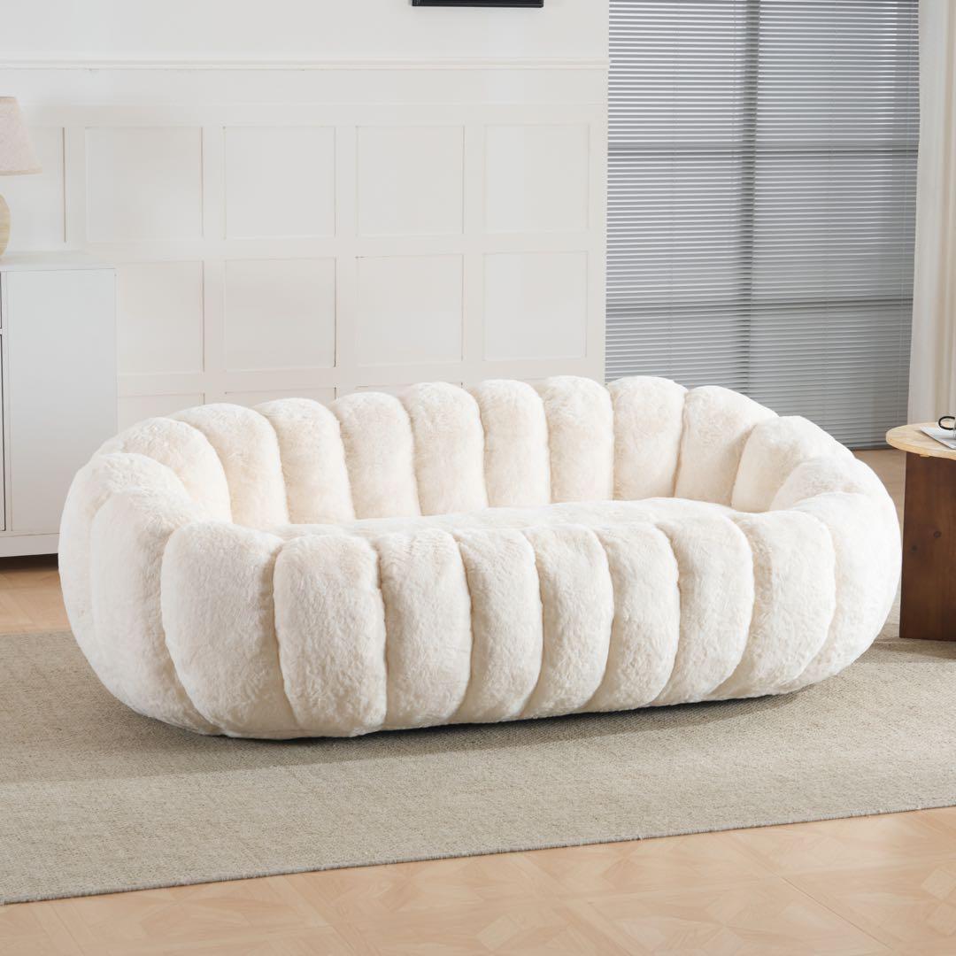 【新品】2-3人用 圧縮完成品ソファ 耐荷重300kg ふわふわ 圧縮ソファ 2～3人掛け フロアソファ クッションソファ ふわふわ