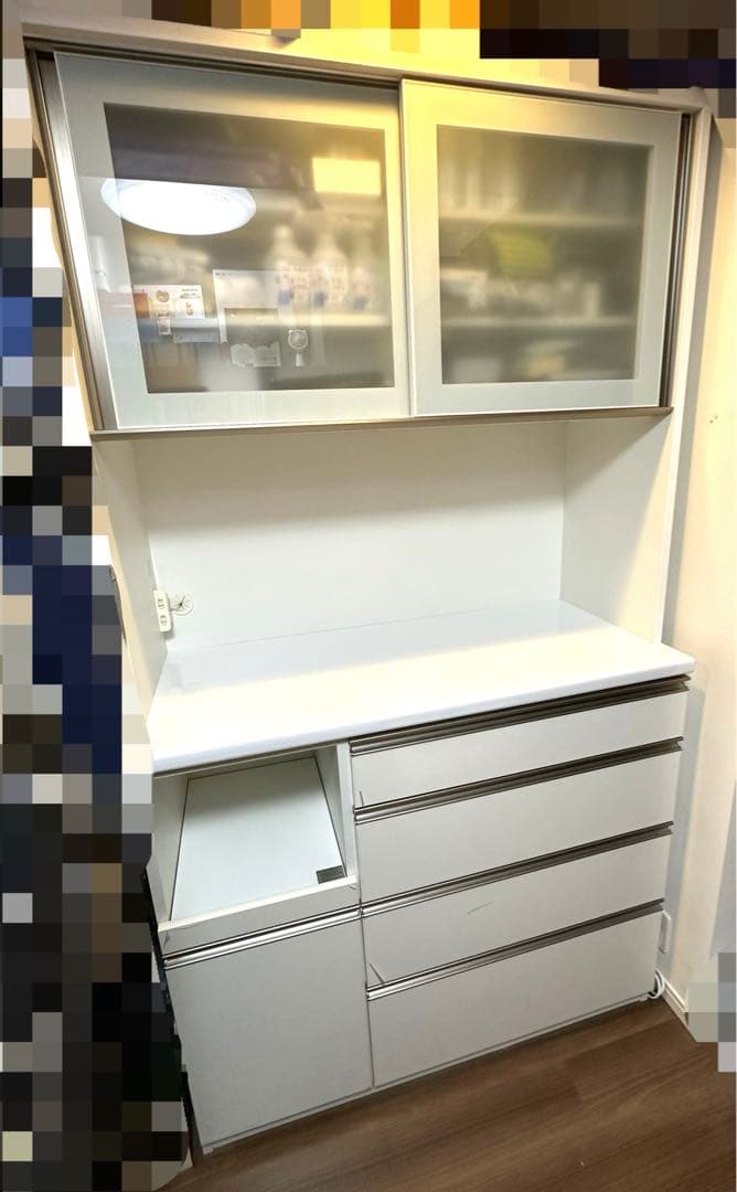 送料込　保護フィルム付き　ニトリ食器棚(レジーナ)(ハイカウンター) 送料込保護フィルム付きニトリ食器棚(レジーナ)(ハイカウンター)