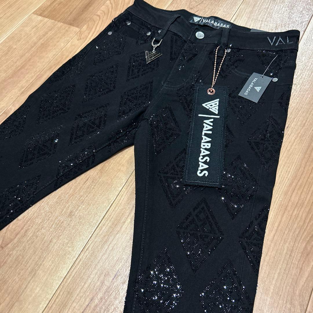 新品未使用】valabasas ブラックフレアデニム 28 バラバサス - メルカリ