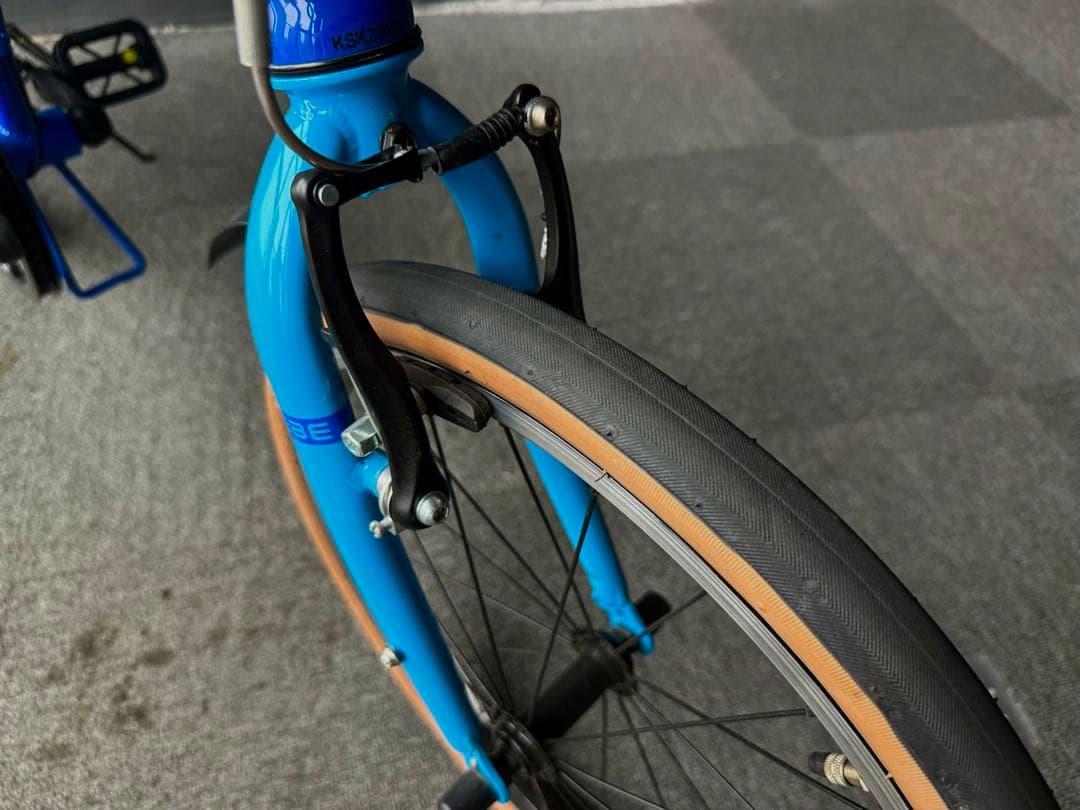 美品】未使用PANTHER 折りたたみ自転車 7段変速 軽量コンパクト ブルー