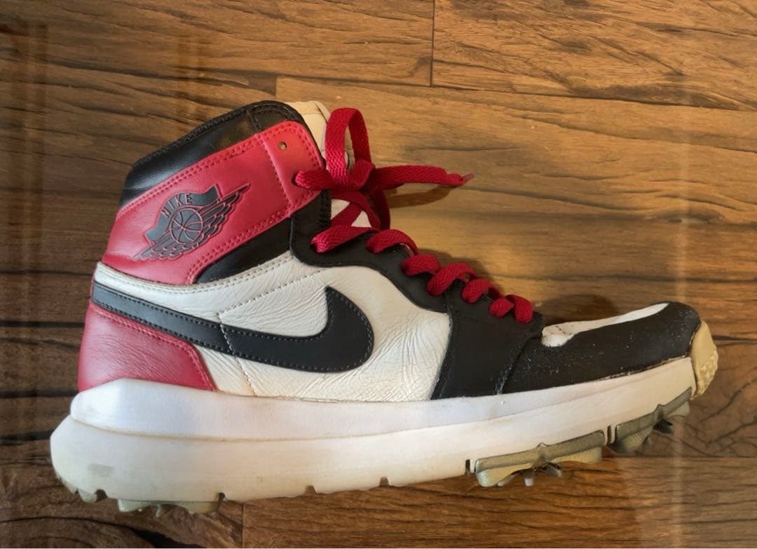 ジョーダン1 ハイカット つまクロ カスタム ゴルフシューズ