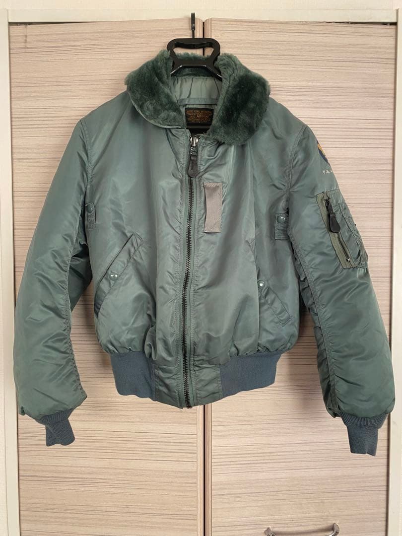 B-15D フライトジャケット 90s USA製 アルファ社　50s復刻 90s ALPHA B-15D 50s復刻 USA製 フライトジャケット M