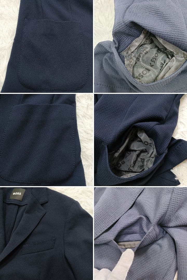 極美品 ヒューゴボス パフォーマンス ウォッシャブル テーラード
