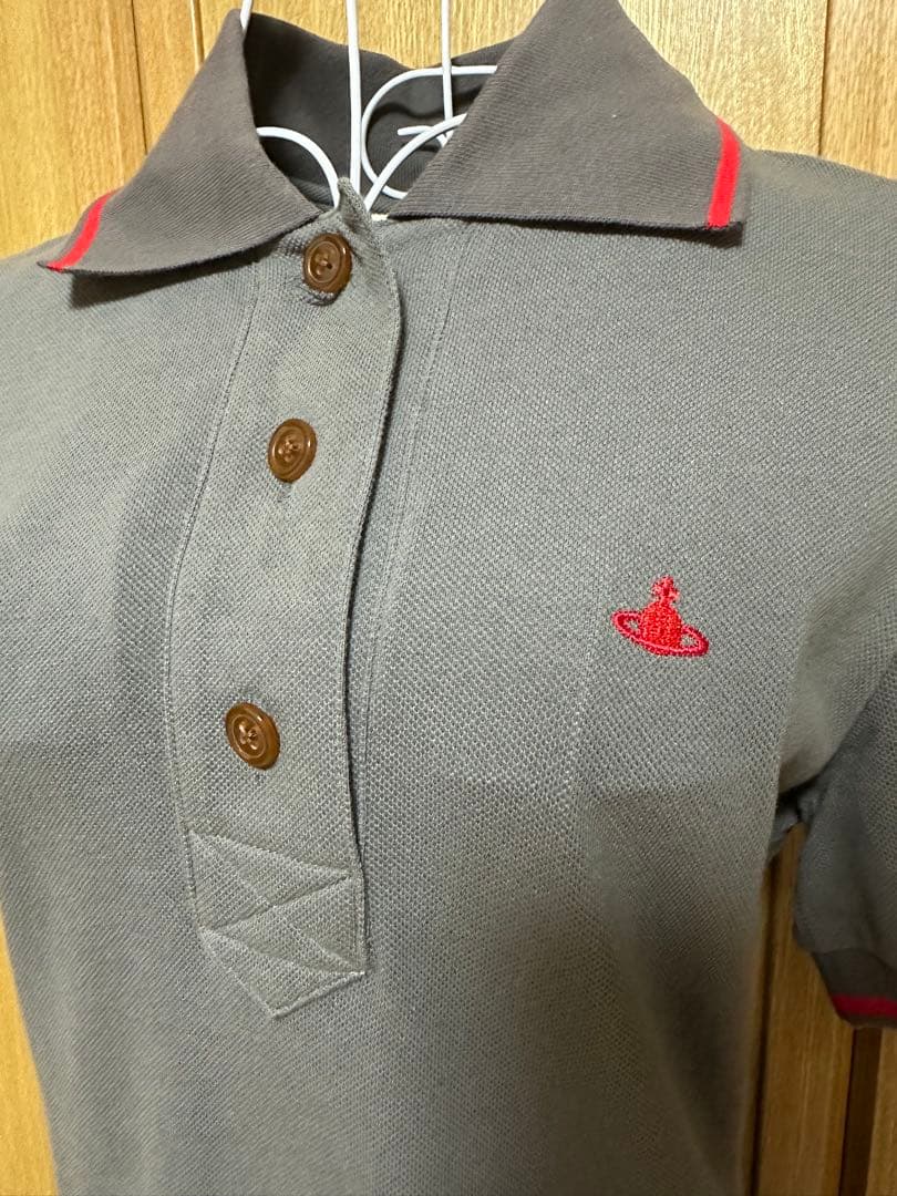 Vivienne Westwood RED LABEL ポロワンピース グレー - メルカリ