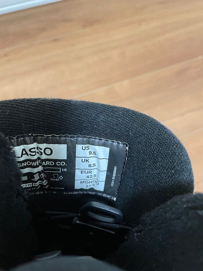 RIDE/BOA/LASSOブラック　27.5cm