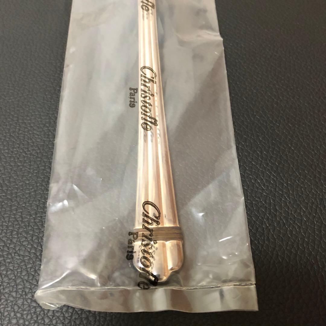 希少未開封クリストフルアリアゴールドリングサラダサービングフォーク