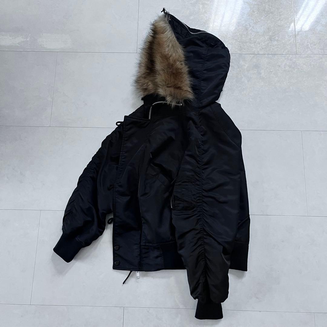 archive double zip N-2B flight jacket N-2B Short-Waisted Parka