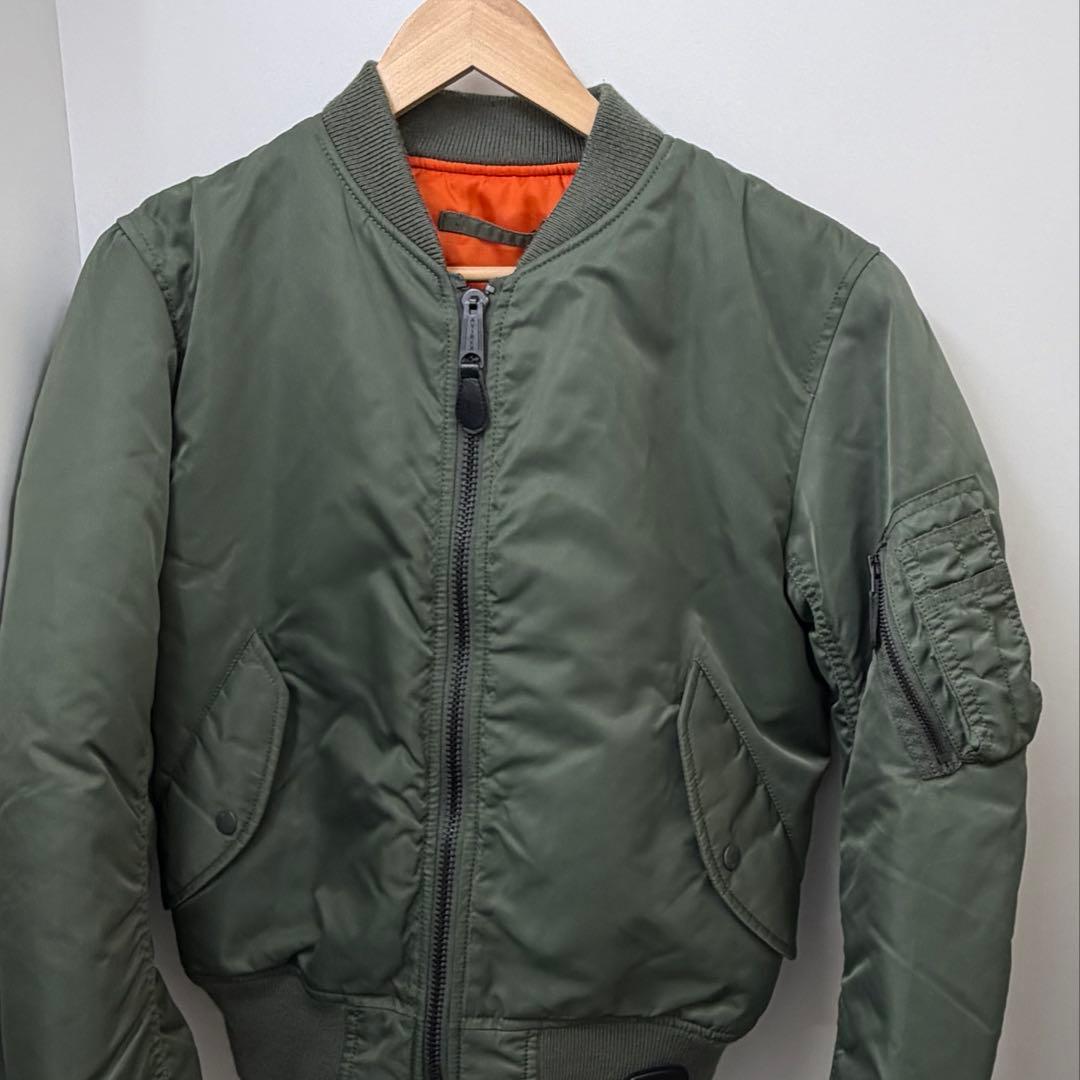AVIREX MA-1 フライトジャケット オリーブグリーン - メルカリ