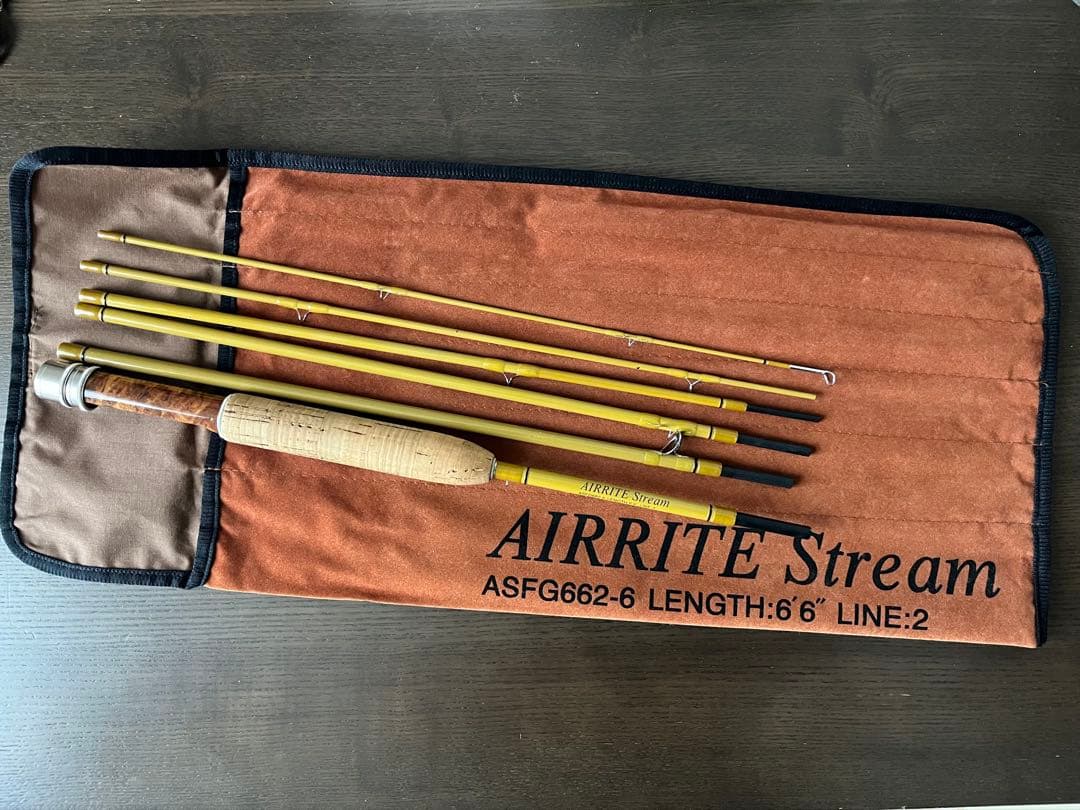 アキスコ　エアーライトストリーム ファイバーグラスロッド 6ピース　2番　6.6 アキスコ エアーライトストリーム ファイバーグラスロッド 6ピース 2番