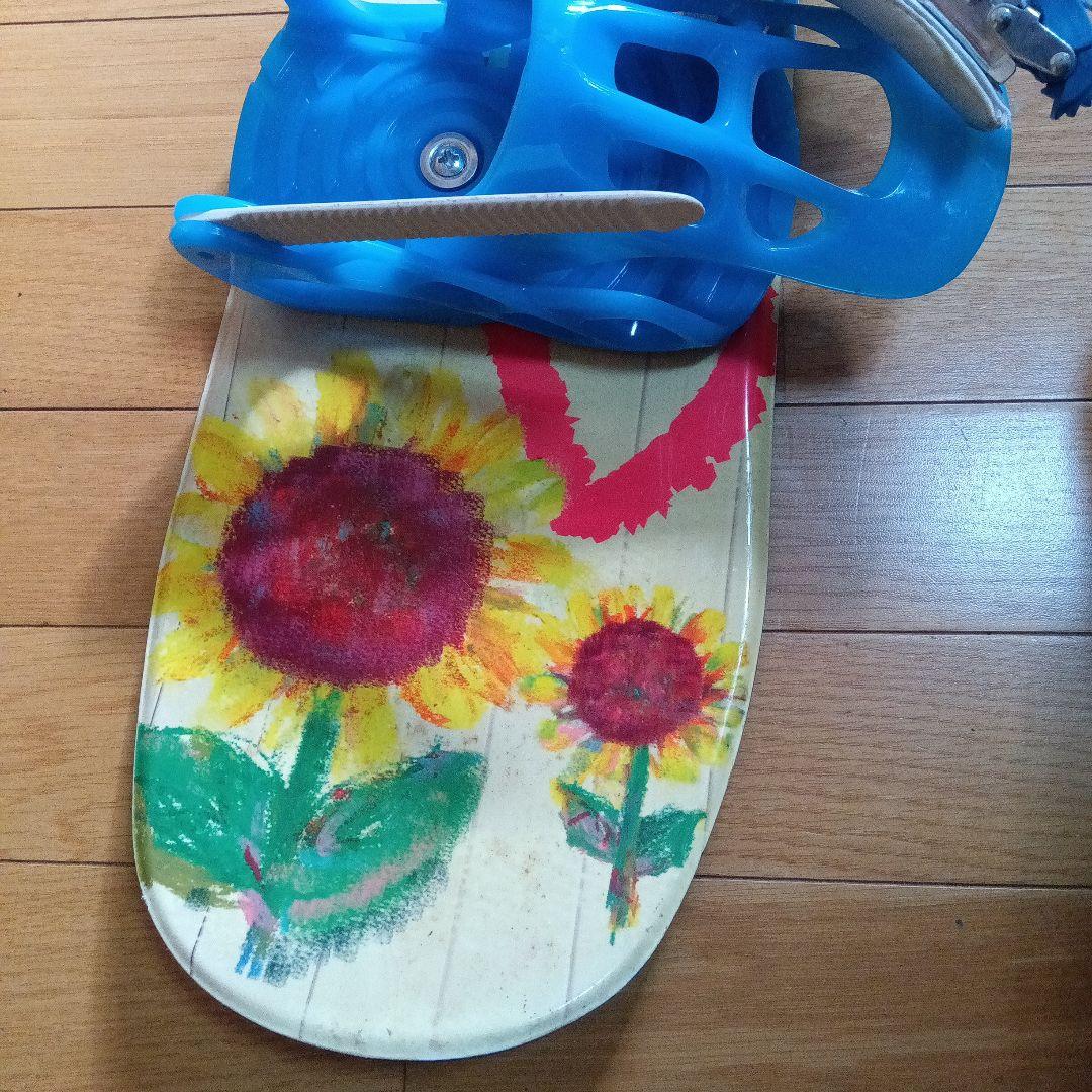 カラフル花柄スノーボードキッズ 90センチ