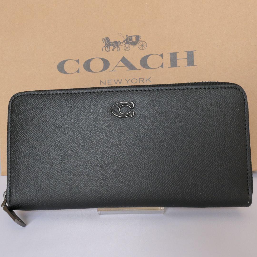 COACH コーチ 長財布 ラウンドジップウォレット アコーディオン CJ884