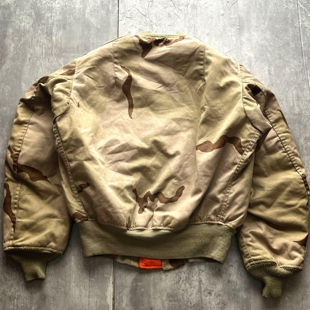 80s ALPHA MA-1 デザートカモ USA flight jacket - メルカリ
