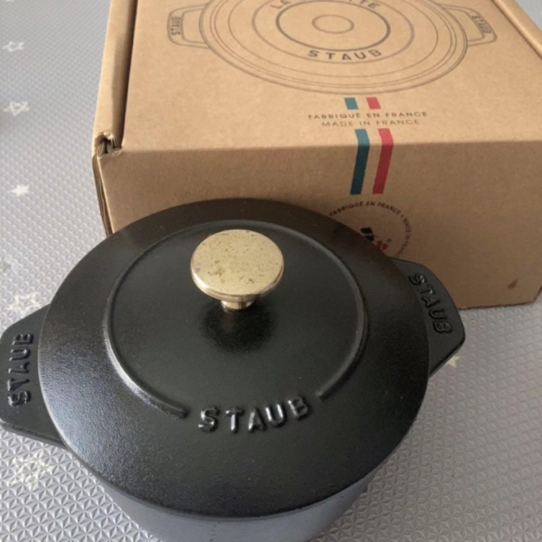 ストウブ　16cm ココット　デ　ゴハン　ブラック ストウブ ご飯鍋 IH対応 炊飯器 16cm ラ ココット de GOHAN ブラック M