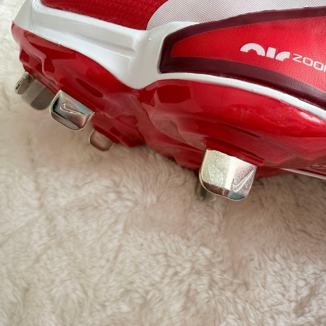 野球スパイク 金属 25.5cm✨未使用 NIKE トラウト9 メタル 赤×白