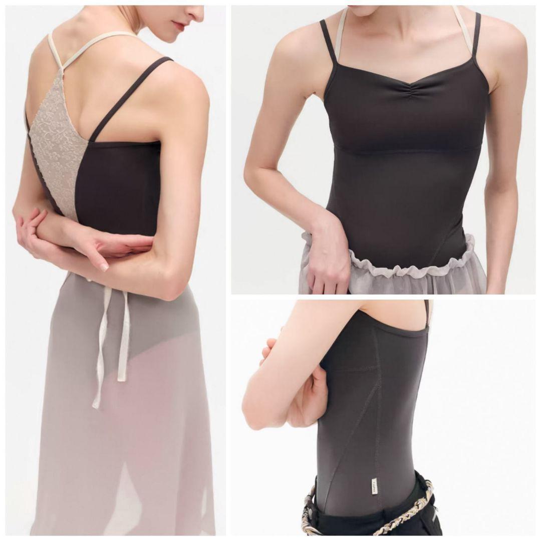 Typha バックレース レオタード ダブルストラップ＊ バレエ コンテ