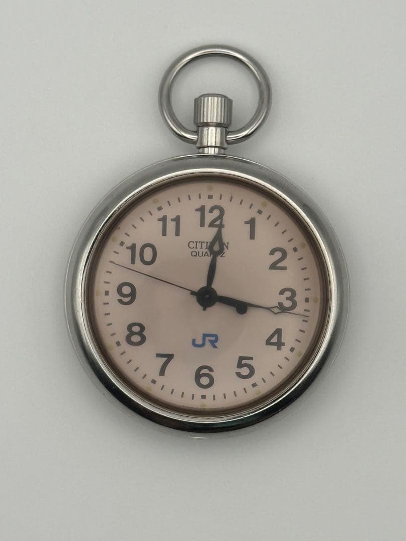 y*m様 CITIZEN JR 懐中時計　② 動作品 シチズン 懐中時計 コインエッジベゼル 4-022556Y WGP Cal.0200 21石