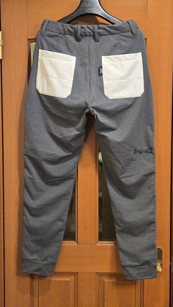 未使用 PING AIR FLAKE メンズパンツ L ホワイト/グレー 高価
