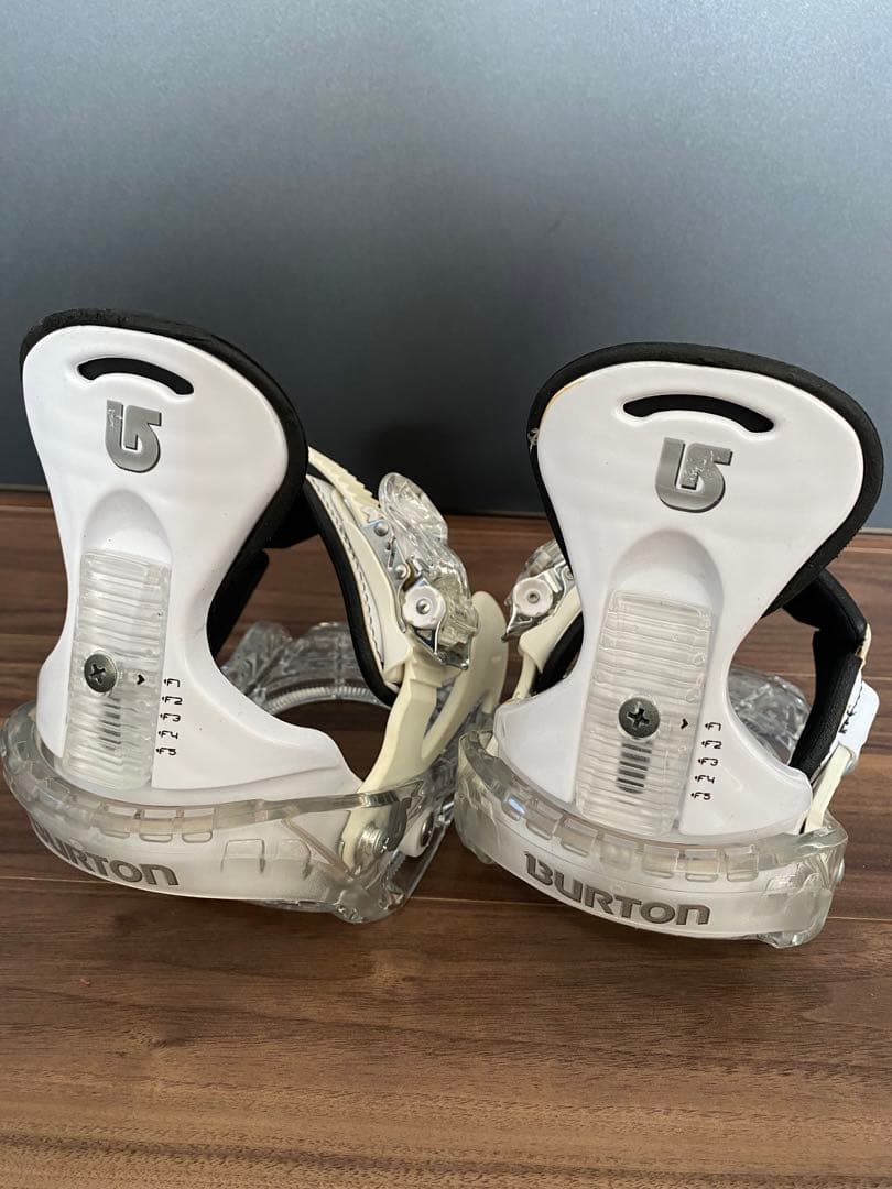 Burton キッズ スノーボード ビンディング ホワイト/クリア | 激安通販
