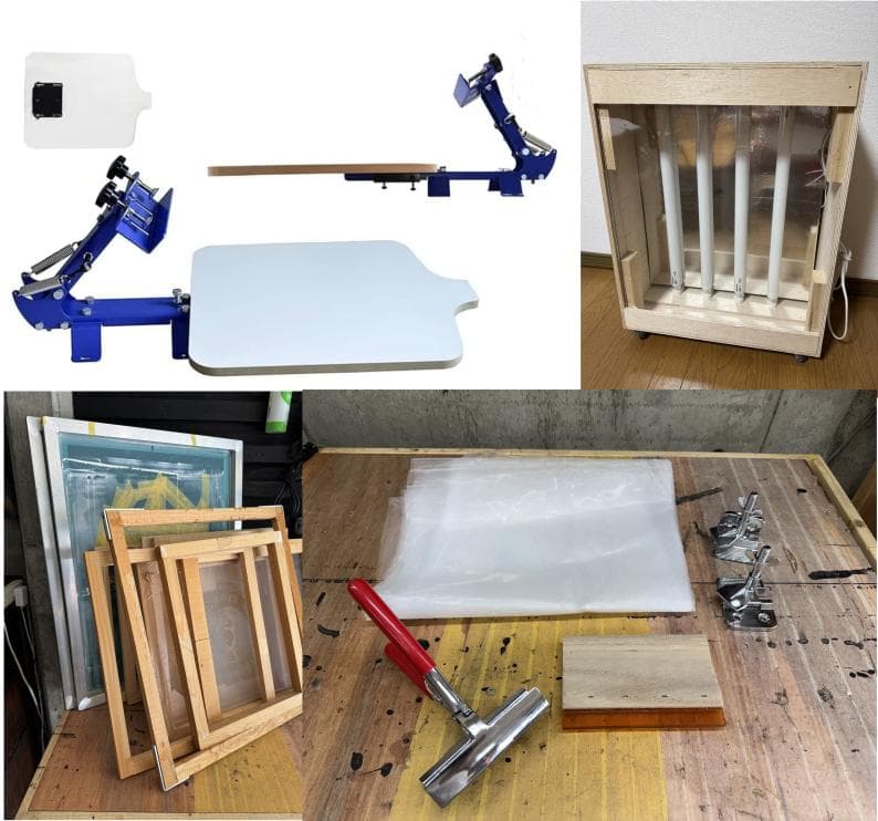 シルクスクリーン印刷機+製版機+用品【値引済】 楽天市場】単色用シルクスクリーン印刷機 1台 : パウチメール