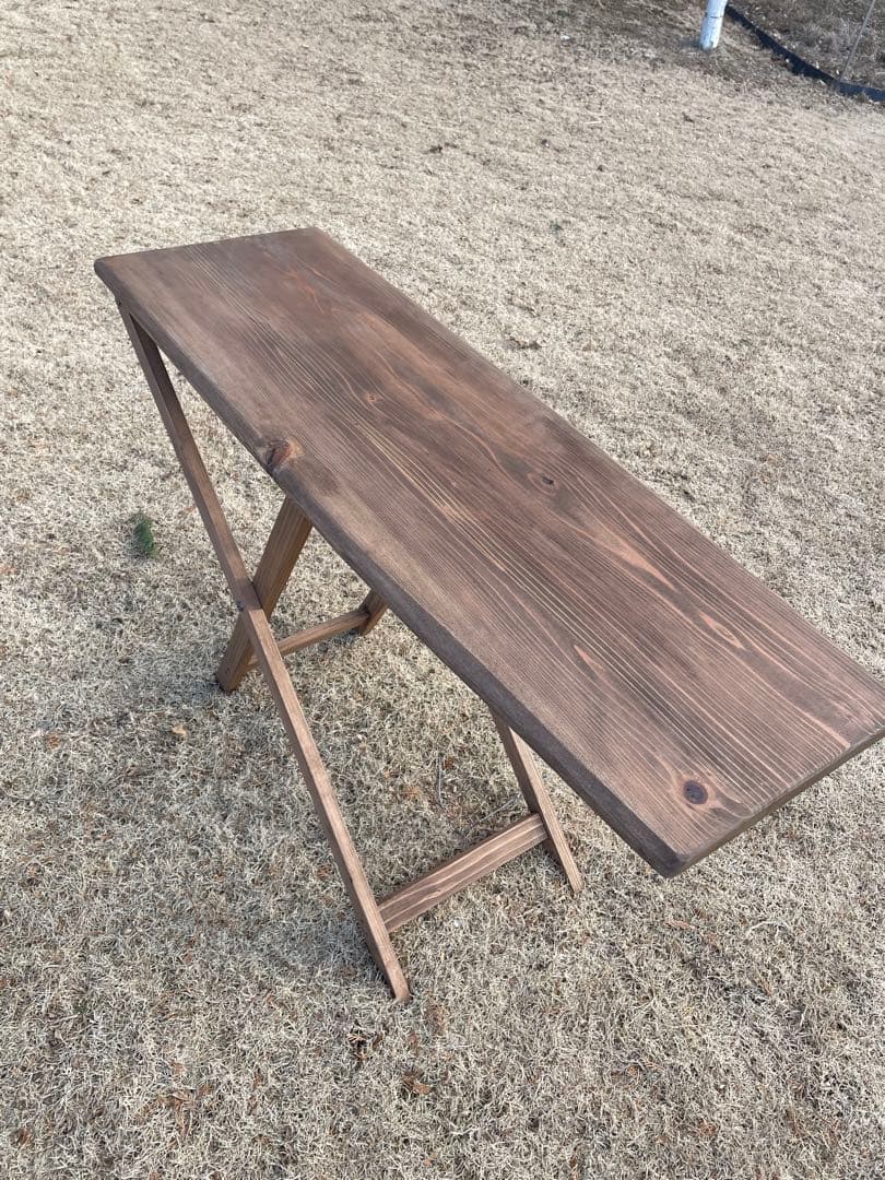 アウトドアカフェテーブル 折りたたみ式 ハンドメイド アイロン台