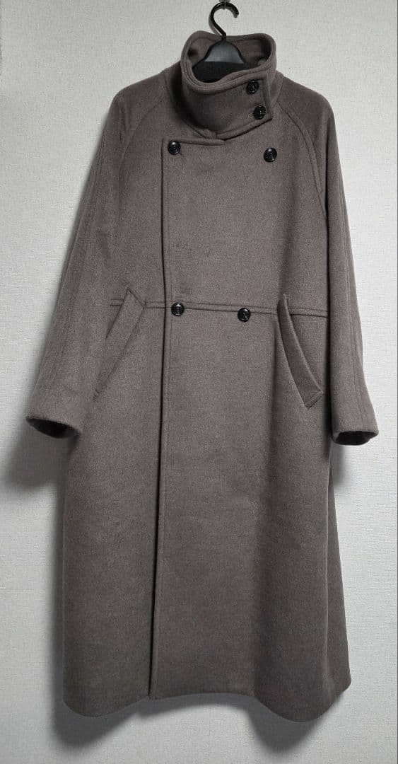 24AW WビーバーコクーンW前スタンドコート - メルカリ