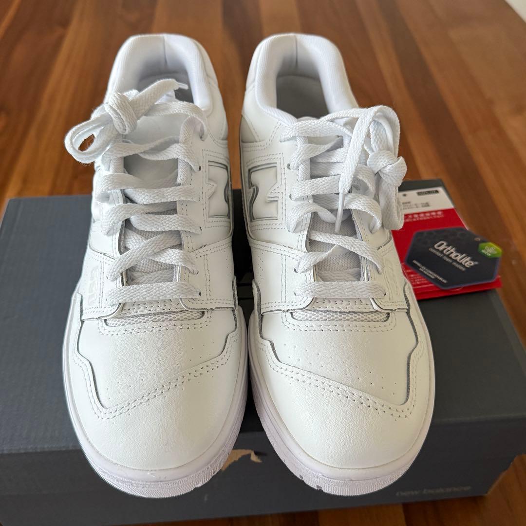 New Balance ホワイトスニーカー BB550 WWW 24.5cm D