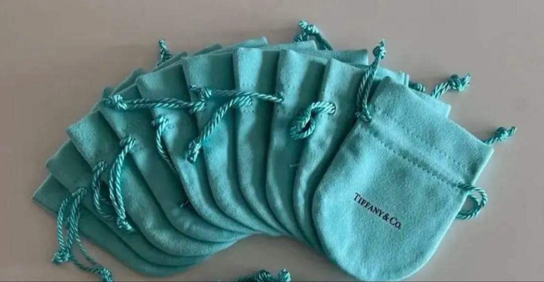 新品未使用 TIFFANY ティファニー 巾着 保存袋 10枚 未使用品 ティファニー 巾着袋 保存袋 10枚セット アクセサリーケース