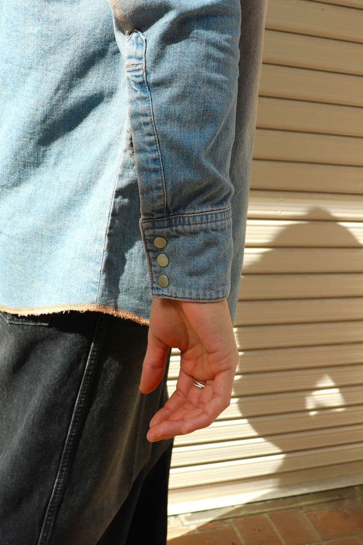 トップス MASU \"MASUBOYS\" WESTERN SHIRT OVER DYE