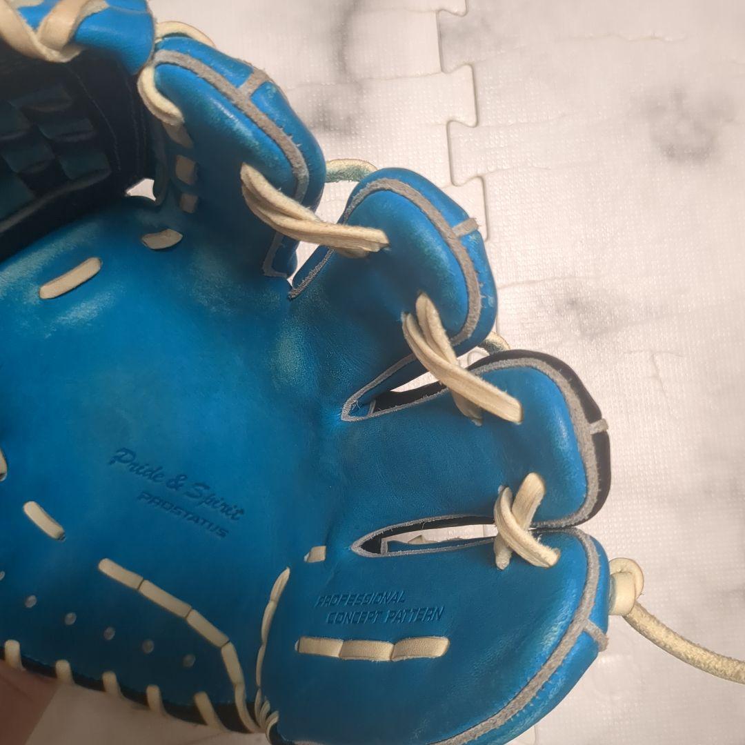 ZETT 軟式グローブ 青/黒 チェック模様の通販はau PAY マーケット