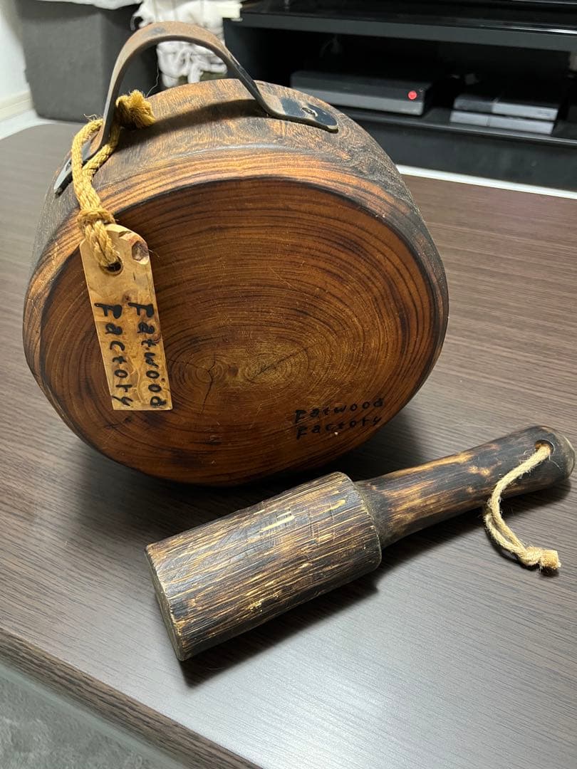 fatwoodfactory焔燻造り薪割り台アイアンハンドル仕様 - メルカリ