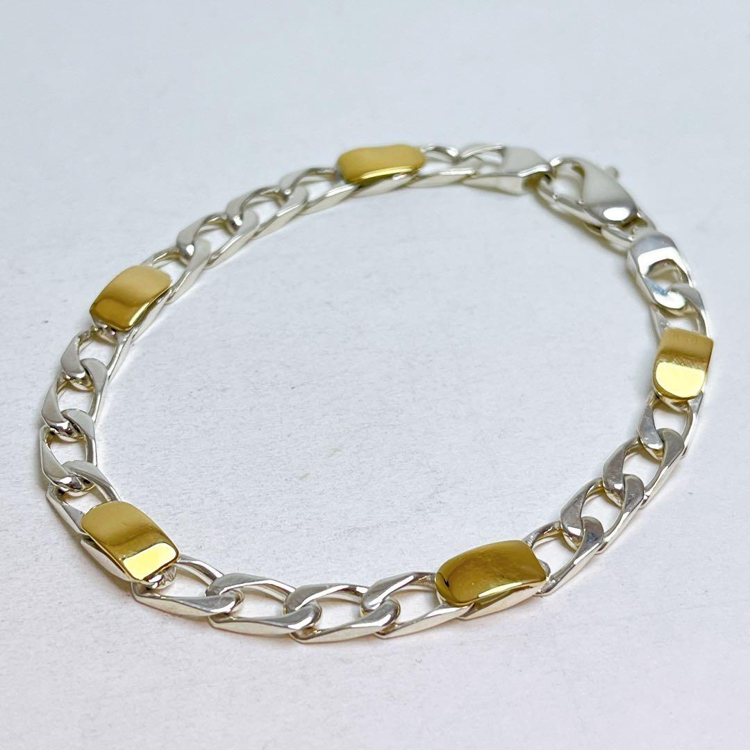 ティファニー フィガロ コンビ チェーン ブレスレット 925 K18 - メルカリ