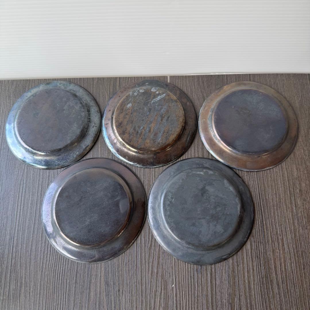 銀製？ 食器 小皿 5枚 重量392g - メルカリ